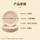 Jie Ri Bang Disposable Dinner Plate 50 Pack Food Grade Sugarcane Pulp Dinner Bowl Plate Paper Plate Bowl Tableware Home Commercial