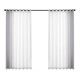 Window screen finished white gauze bay window bedroom living room light-transmitting simple curtain gauze curtain gauze curtain ultra-light moon shadow white hanging hook style (light-transmitting) width 2 height 2.1 (with accessories)