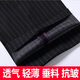 Pier Cardin summer men's mulberry silk trousers striped plaid linen middle-aged and elderly high waist loose business casual formal wear men's pants 9885 blue and gray stripes M size 29 waist 2.2 feet = 73C