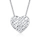 Liuguifu Jewelry Platinum Pendant Love Platinum Necklace Pendant PT950 Platinum Pendant ED0085 0.7g
