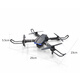 New Kaiyang Drone Internet Celebrity Aerial Photography Aircraft Aircraft Aircraft Children's Toys Quadcopter Single Camera [noir] Version électrique unique (batterie en 3 pièces)
