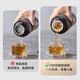 cica运动水壶大容量男士tritan茶水分离泡茶杯吨顿桶吨户外运动水杯夏 黑橙色690ml（大茶仓+带刻度）