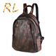 GOLDWIN light luxury brand 2025 new men's backpack retro color rubbed head leather multi-functional casual backpack coffee color