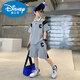 Disney Children's Clothing Boys Summer Summer 2025 Nouveau garçon d'été Handsome Children's Sports Fashion Suite de 3 à 6 ans Bande officielle Brand de magasin 826c Collier Collier Summer Picture Couleur 140