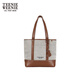 Teenie Weenie bearnova women's shoulder bag 2025 summer new fashion personality color block casual canvas bag brown FRE