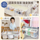 月亮故事（LUNASTORY）【新品】婴儿床挂收纳袋床边尿布尿不湿挂袋床围栏收纳筐挂篮 多功能围栏挂篮--奶酪白色
