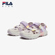 Fila Fila Children's Shoes Sandals 2025 Summer New Antibacterial Anti-Slip Outdoor River Tracing Shoes for Men and Women Adults Lavender/Mist Powder-OT 34