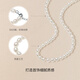 Saturday Fortune S925 Silver Pearl Necklace Girl Birthday Gift X0512047 Rice Pearls 5-6mm 40+3cm