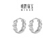 Ming brand jewelry platinum Pt950 platinum earrings for women who want to buy coins as gifts BFH0125 platinum earrings about 2.41 grams