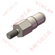 
He Jiangong round head thread probe high current screw thimble spring contact M3M4M5M8M12 conductive telescopic positioning pin green PZ3897