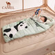 Camel panda outdoor children's autumn and winter sleeping bag in large children's anti-kick quilt portable student lunch break camping dirty bag 20-12164BAF5643 silver green children