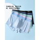 Yalu Boxer Seda de seda de seda delgada para adolescentes Los hombres de gran tamaño de los adolescentes de gran tamaño, pantalones cortos simples de boxeador, una ropa interior fresca 9909 Traje de seda de hielo 4 piezas L Recomendado 80-100Jin [Jin equivale a 0.5 kg]