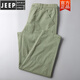 JEEP SPIRIT休闲裤男夏季纯棉阔腿裤宽松直筒日系哈伦裤男休闲长裤百搭工装裤 6626军绿 28