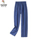 Le pic de bois Tiansi Jeans à neuf points pour les femmes avec un pantalon droit de Harun en vrac plus grande