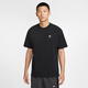 Camiseta suelta de Nike Men's para otoño nuevo algodón suave y confortable Nike Air HQ9249 010 Negro 3xl