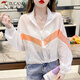
Woodpecker summer thin breathable sunscreen short jacket for women 2025 new air-conditioning shirt casual tops look slim and loose 58 purple thin, thin, average size 85-130Jin [Jin equals 0.5 kg] can be worn