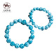Nordic Legend Sea Stone Crystal Collection Grade Sea Stone Bracelet Needle Soda Calcium Turtle Back Pattern Jade Two-Color Marine Replenishing Bracelet 11mm 20-50