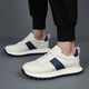 
NOSSKISS International Luxury Brand Men's Shoes 2025 Summer Breathable New Genuine Leather Casual Forrest Gump Shoes Versatile White Shoes White 41 Equals Sport Shoes 42 Size