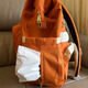 sun earth/u Japanese new multi-functional mother bag mother and baby bag lightweight large capacity mother backpack casual backpack women waterproof orange (20L)
