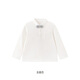 YEEHOO haute couture series children's long-sleeved T-shirt autumn new cotton wool lapel Polo shirt boys' tops Yunsi white 120 cm