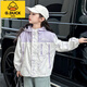 
G.DUCKKIDS girls' jacket spring and autumn style 2025 new children's clothing girls' middle-aged and big children's autumn hooded clothes children's autumn jacket pink 140