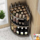 Kangti Gun Ash Kitchen Condepation Rack Storage Corner Corner Triangular Triangular condimento Herramientas de corte de cocina Portsticks Rastreador de almacenamiento de esquina [Modelo de insignia] Ash-Three-Shreyer 30 Altura 695