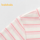 Balabala shopping mall same style baby girl T-shirt suit camisole two-piece autumn outfit red and white tone 00461 80
