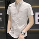 Playboy (Playboy) 2025 Neues Hemd Sommer-Männer kurzärmeliges Hemd Casual Korean Slim Cotton Top 844 Green M 80-104jin [Jin entspricht 0,5 kg]