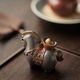 Thousands of color-changing tea pet ornaments, Chinese-style fortune-lubricating Tang horse tea table, tea set, tea tray accessories, exquisite tea pet, instant money-temperature-sensitive color-changing model