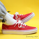 范斯（VANS）经典红色Authentic男女帆布鞋低帮板鞋VN000EE3RED官方旗舰 39 38.5 245MM