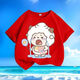 
Crying Lazy Sheep Summer New Printed Short Sleeve T-shirt for Men and Women Small and Medium Children's Short Sleeve T-shirts Pure Cotton Round Neck Casual Trend-SL Green-KX698 Lazy 150 [Suggested height 140-150 cm]