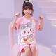 Детская пижама Pure Cotton Cotton Completeed Summer Thin Beaver Ruby Loppy Cartoon Little Girl Home Clothing Set 6629# Pikachu 145 размер 16 рост 138 см.