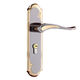 
Universal household small 50 door lock bedroom handheld solid wood door handle steel wood door lock indoor door lock lock core 9903 copper lock body reinforced version two-color 155 hole distance