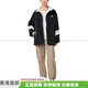 NEW BALANCE拼色拉链立领外套夹克 男女 黑色运动百搭舒适潮流 黑色 L