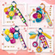 Kaizhi 812 Girl Hanging Ornament Keychain Pulsera de construcción Bloque de construcción Asamblea Juguete Girl Garnmade Gift Kaizhi 88060 Stone Sword [8 cajas Juego de prensa
