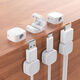 BEYZK Cable Magnetic Cable Processor Desktop Data Cable Storage and Clasing Wire accesorio Snap Mobile Carging Cable Cube 60 Clientes Elija Square Black 12 PAQUETES