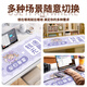 三色猫卡通文字鼠标垫办公学习书桌垫超大号耐用家用桌垫键盘防滑垫家用顺滑锁边防滑定制加大加厚高颜值 14715 公主请发财 90厘米x40厘米x3毫米