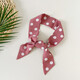 ins Fengbo dots small long streamers versatile fashionable silk scarf tie neck small square scarf tie belt slender narrow scarf ZH8601-black 86*5cm