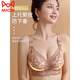 猫人（MiiOW）内衣女无钢圈小胸聚拢收副乳防下垂2025年夏季新款平胸专用文胸罩 橙色 80B 36