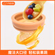 Pei'ai push-type fruit and vegetable baby bite and eat fruit artifact baby food pacifier teether juice teething silicone bite and bite + PPSU double-headed mud scraper 1 pack