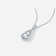 Saturday Fortune (ZLF) PT950 platinum pendant women's car flower shiny simple gourd pendant holiday gift 3.31g