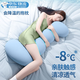 LangSha (LangSha) bed pillow for pregnant women to hold their legs, long pillow for boys and girls, special large side sleeping pillow, four seasons style - blue, care for waist and legs, 45cm*115cm, including pillow core, adult version