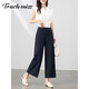 Tachimis Pantalon de large à pattes lâches décontractées pour les femmes 2025 Pantalon à jambe droite drapée de printemps et d'été