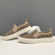Chaussures pour hommes de luxe haut de gamme Klwp Lanque de luxe respirant Chaussures de niche de niche polyvalente sans lacets de chaussures paresseuses à un pied Khaki 38