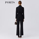 PORTS women's spring and summer new belted waist suit jacket LM8J031KWB029 black 2