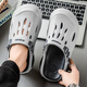 Pilot Camel Sandals 2025 Summer Nuevos deportes para hombres Ayeos al aire libre zapatos de agujero de playa Conductor anti-Slip-Fitness Resistente a las sandalias grises [Serie Snap 13561] 39-40