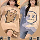 Pyjamas à manches courtes de dessins à manches courtes pour les femmes à la maison et mignonne et agrandis 281 # THE MAISE BARA + 691 BOOD BOOR MORS BARA MOTH AUTO