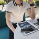 LA海澜之家同款2025夏季polo衫男短袖t恤翻领潮流保罗修身韩版针织 9758绿色 L