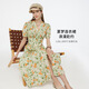 歌莉娅连衣裙女出游穿搭2025新款夏日多巴胺绝美小裙子1E5C4K690 8CD夏梦金橘 XL