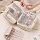 Bolsa de maquillaje de alta gama de Fan Ye para mujeres con trajes de tocador portátiles de gran capacidad y bolsas de almacenamiento cosméticas de almacenamiento de cosméticos bolsas impermeables de viaje zonas